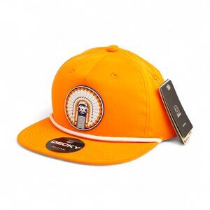 Illinois Fighting Illini Chief Illiniwek 3D Classic Rope Hat- Orange/ White